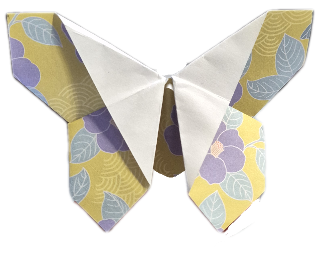 Un des origamis réalisés pendant l'atelier proposé par Sarah